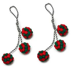 Cozy Christmas Pom Pom Tassels, Set of 2