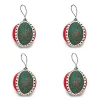Cozy Christmas Snowflake Ball Ornaments, Set of 4