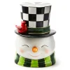 Cozy Christmas Snowman Cookie Jar