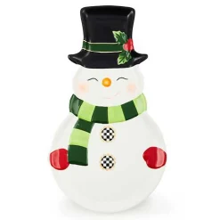 Cozy Christmas Snowman Cookie Plate