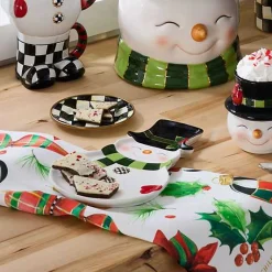 Cozy Christmas Snowman Cookie Plate
