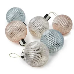Crystal Palace Basic Glass Ball Ornaments, Set of 6