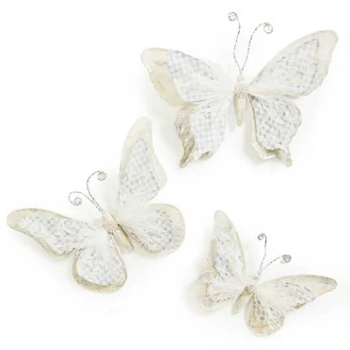 Crystal Palace Butterfly Clips, Set of 3