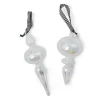 Crystal Palace Glass Icicle Ornaments, Set of 2