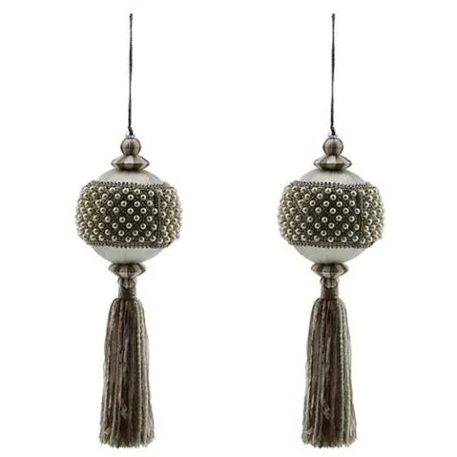 Crystal Palace Pearl 4 Ball Tassels, Set of 2