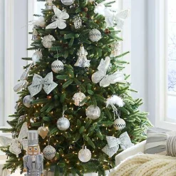 Crystal Palace Pearl Assorted Glass Ornaments, Set of 6