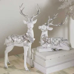Crystal Palace Resting White Deer