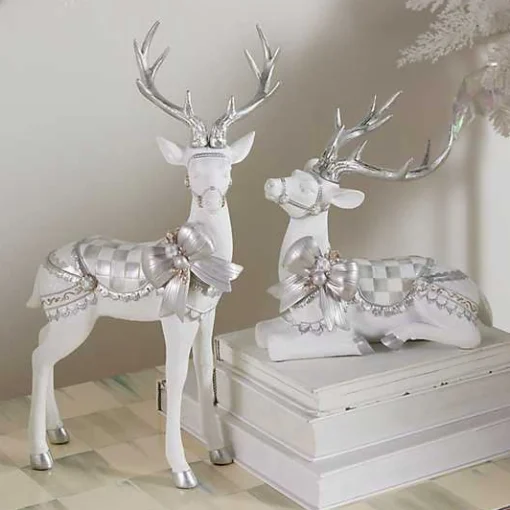 Crystal Palace Resting White Deer