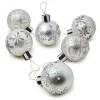 Crystal Palace Snowflake Glass Ball Ornaments, Set of 6