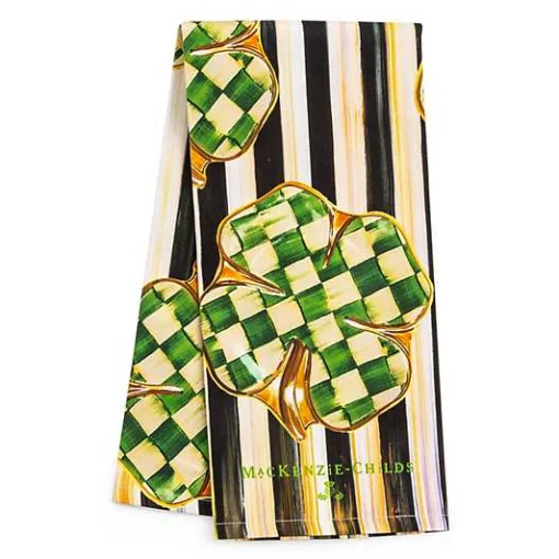 Dancing Clovers Dish Towel