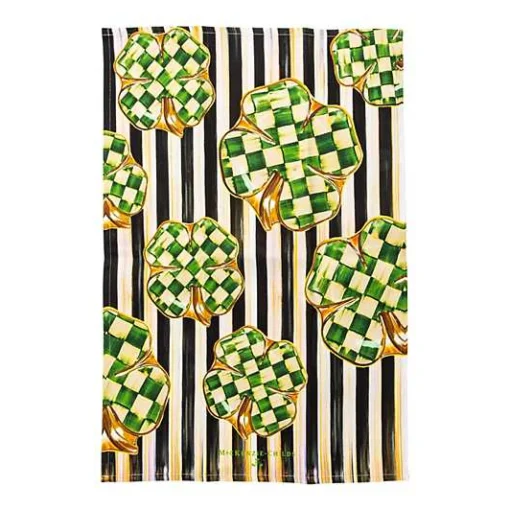 Dancing Clovers Dish Towel