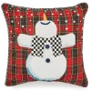 Dancing Snowman Throw Pillow