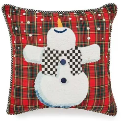 Dancing Snowman Throw Pillow