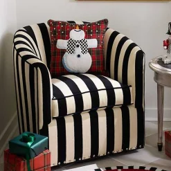 Dancing Snowman Throw Pillow
