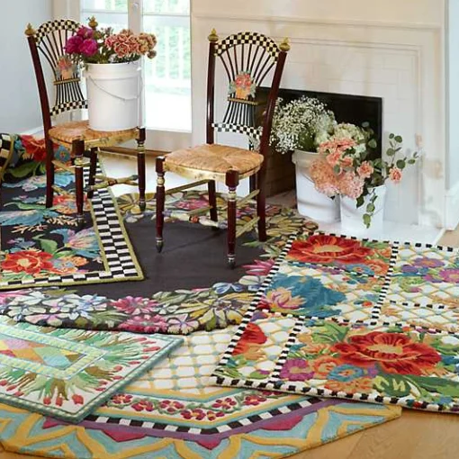 Dark Flower Basket Side Chair