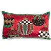 Deck the Halls Red Lumbar Pillow