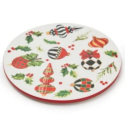 Deck the Halls Round Trivet