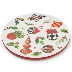 Deck the Halls Round Trivet