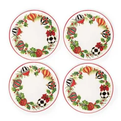 Deck the Halls Salad Plates, Set of 4