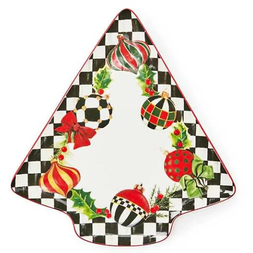 Deck the Halls Tree Serving Platter