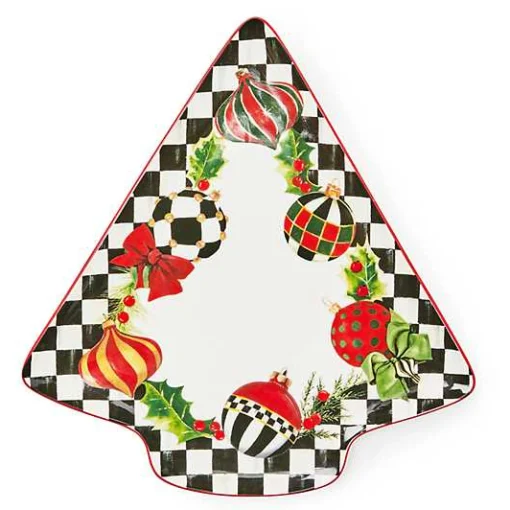 Deck the Halls Tree Serving Platter