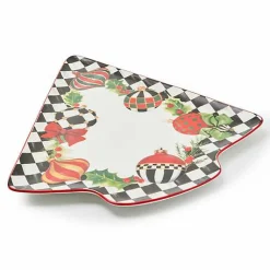 Deck the Halls Tree Serving Platter