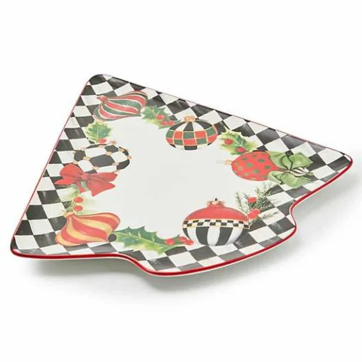 Deck the Halls Tree Serving Platter