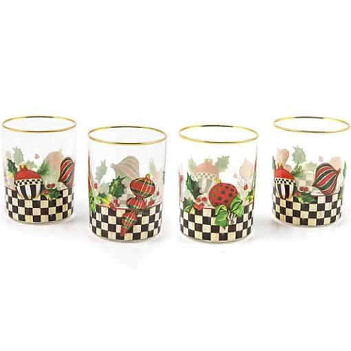 Deck the Halls Tumblers, Set of 4
