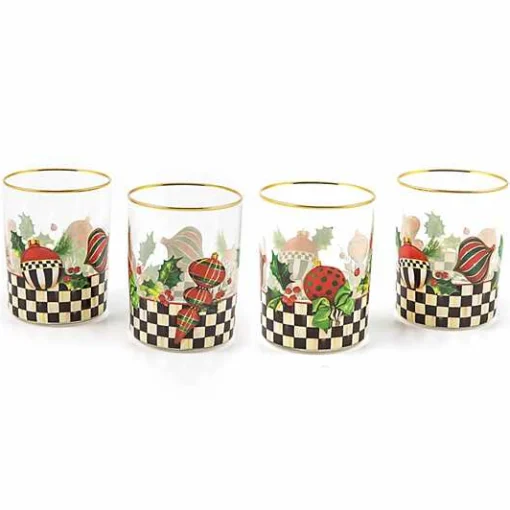 Deck the Halls Tumblers, Set of 4