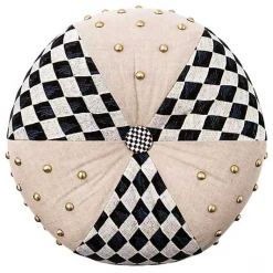 Diamond and Dot Footstool