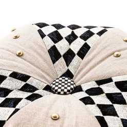 Diamond and Dot Footstool