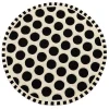 Dots A Lots Rug - Black - 6' Round
