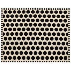 Dots A Lots Rug - Black -  8' x 10'
