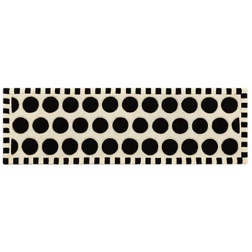 Dots A Lots Rug - Black - 2'6 x 8'