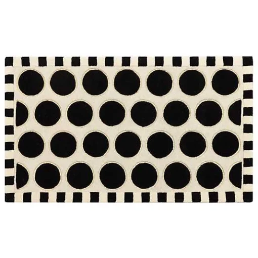 Dots A Lots Rug - Black - 3' x 5'