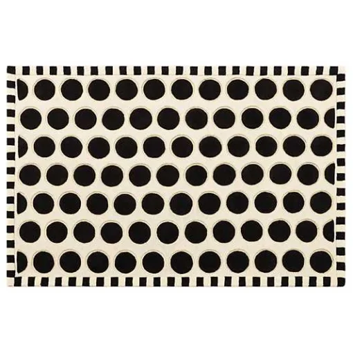 Dots A Lots Rug - Black - 5' x 8'