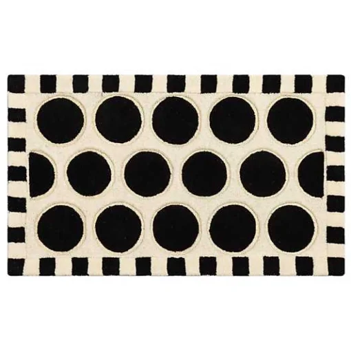 Dots A Lots Rug - Black - 2'3 x 3'9