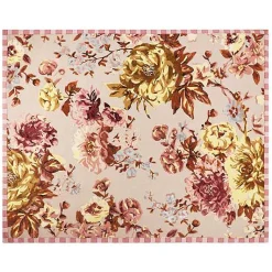 Dusty Rose Floral 8' x 10' Rug