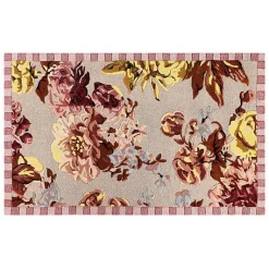 Dusty Rose Floral 3' x 5' Rug