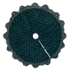 Emerald Beaded Holiday Tree Skirt