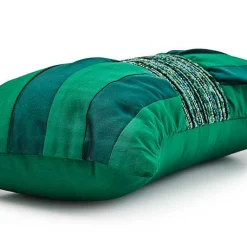 Emerald Bow Throw Pillow