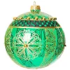 Emerald Luxe Ball Glass Ornament