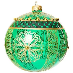 Emerald Luxe Ball Glass Ornament