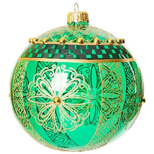 Emerald Luxe Ball Glass Ornament