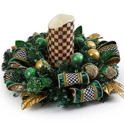 Emerald Luxe Candle Centerpiece