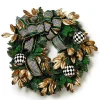Emerald Luxe Illuminated 30 Wreath