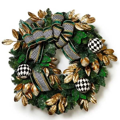 Emerald Luxe Illuminated 30 Wreath