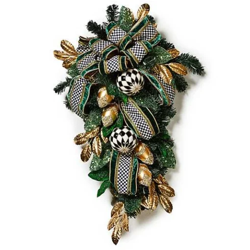 Emerald Luxe Illuminated Swag