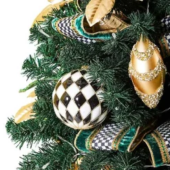 Emerald Luxe Illuminated Potted Tree