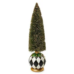 Emerald Luxe Large Illuminated Bottle Brush Tree